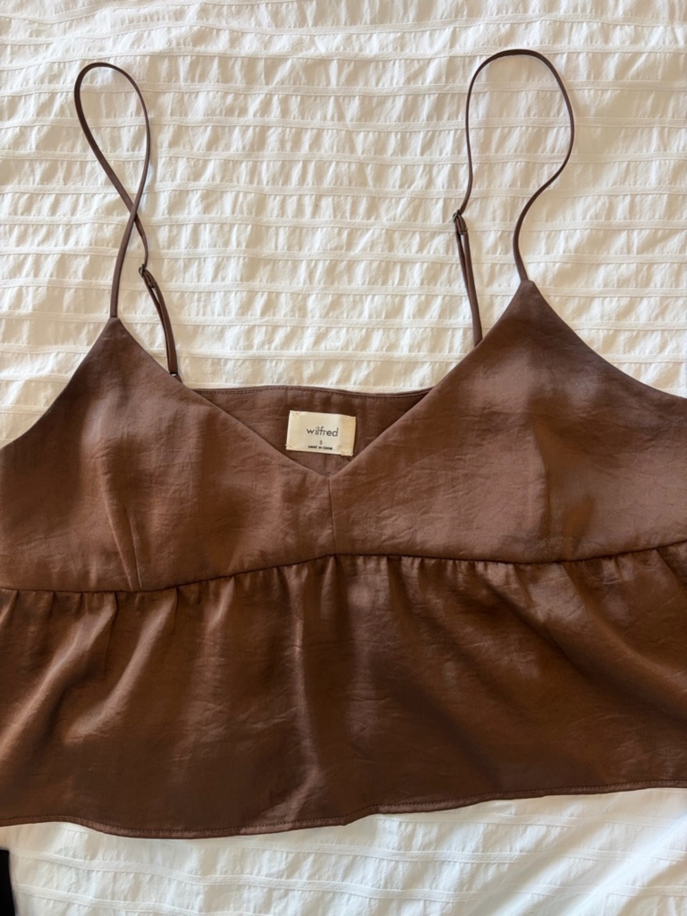 Wilfred Brown Satin Camisole